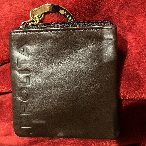 Ippolita brown leather card holder key ring - Picture 8 of 12
